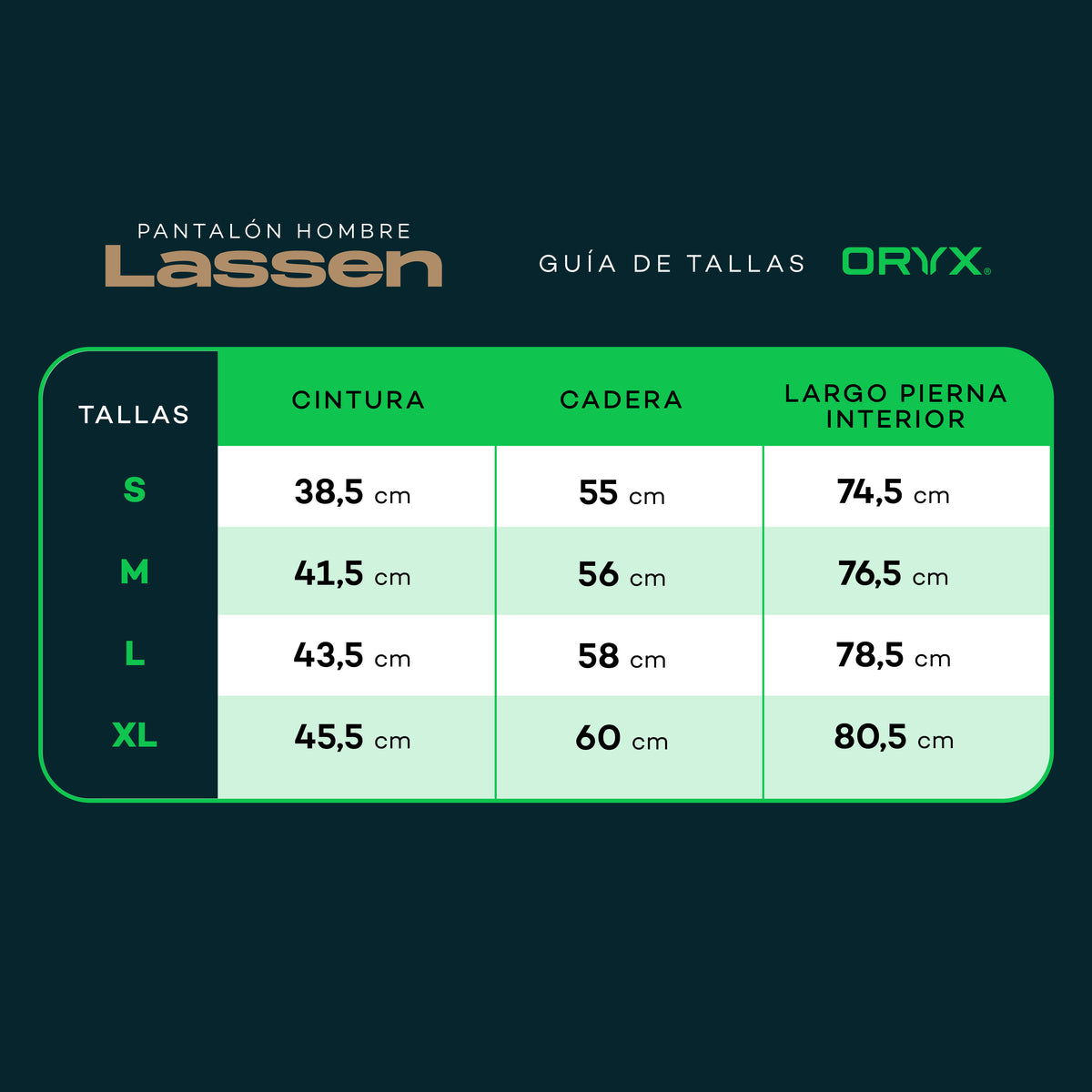 Pantalón ORYX LASSEN Café Hombre