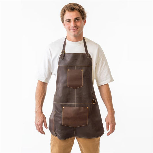 Pechera Parrillera Cuero Natural ORYX NAHUEL C Unisex