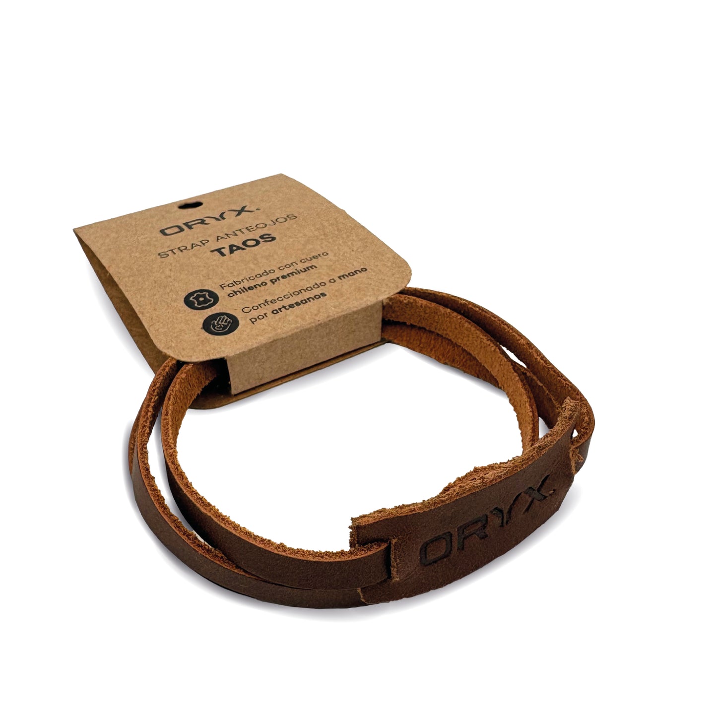 Strap Anteojos Cuero Natural ORYX TAOS Café Unisex