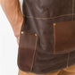 Pechera Parrillera Cuero Natural ORYX NAHUEL C Unisex