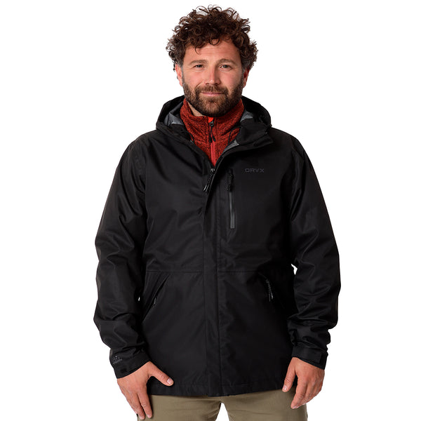 Impermeable ORYX JASPER Negro Hombre – Oryx.cl